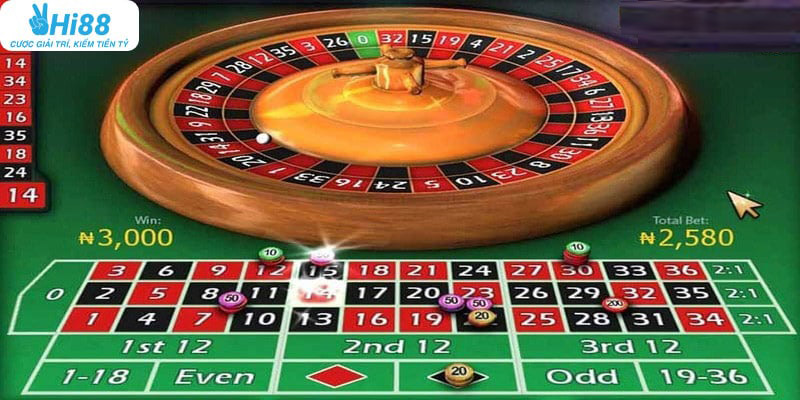 Trải nghiệm ngay tựa game Roulette tại Casino Hi88 rinh về thưởng lớn